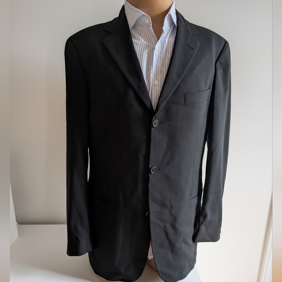 🇩🇪Hugo Boss EINSTEIN/Sigma Black Sport Coat with Notch Lapel - Picture 4 of 15